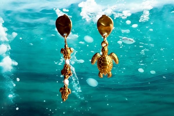 Boucles d’oreilles ‘Escapade aquatique’