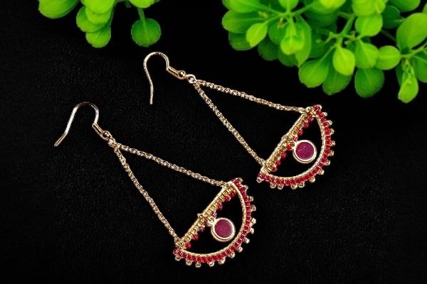 Boucles d’oreilles ‘Rêverie dorée’