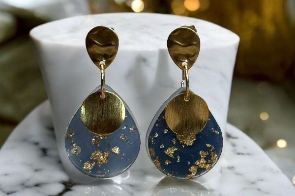 Boucles d'oreilles 'Pluie d'or'