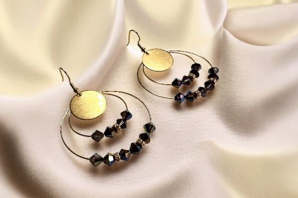 Boucles d'oreilles 'Ombre et lumière’