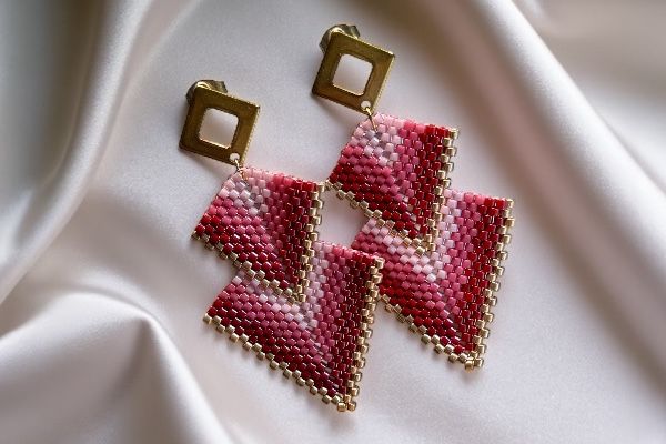 Boucles d’oreilles ‘Equilibre chromatique’