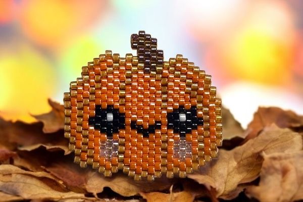 Broche 'Création automnale'