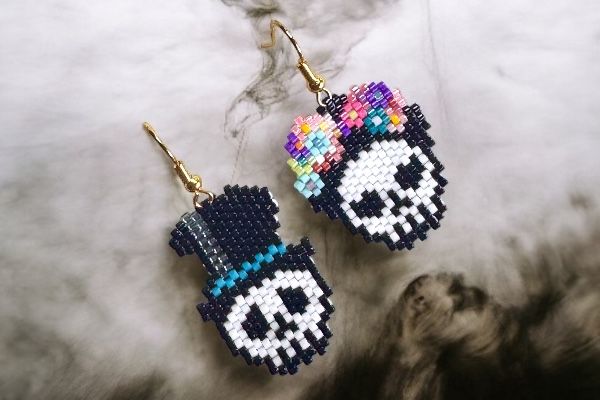 Boucles d'oreilles 'Couple mortel'