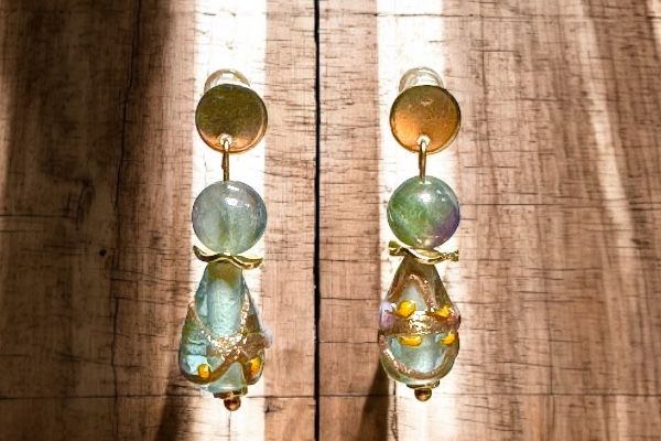 Boucles d'oreilles 'Formes liquides’ Boucles d'oreilles 'Formes liquides’