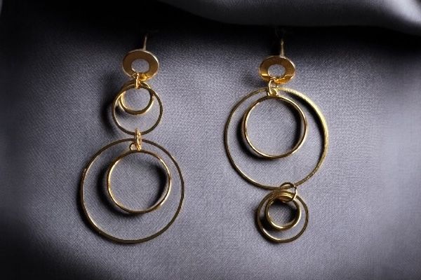 Boucles d'oreilles 'Cercles continus’ Boucles d'oreilles 'Cercles continus’