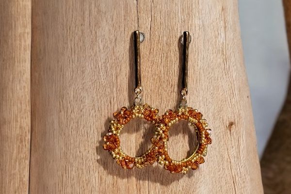 Boucles d'oreilles 'Toupies royales'