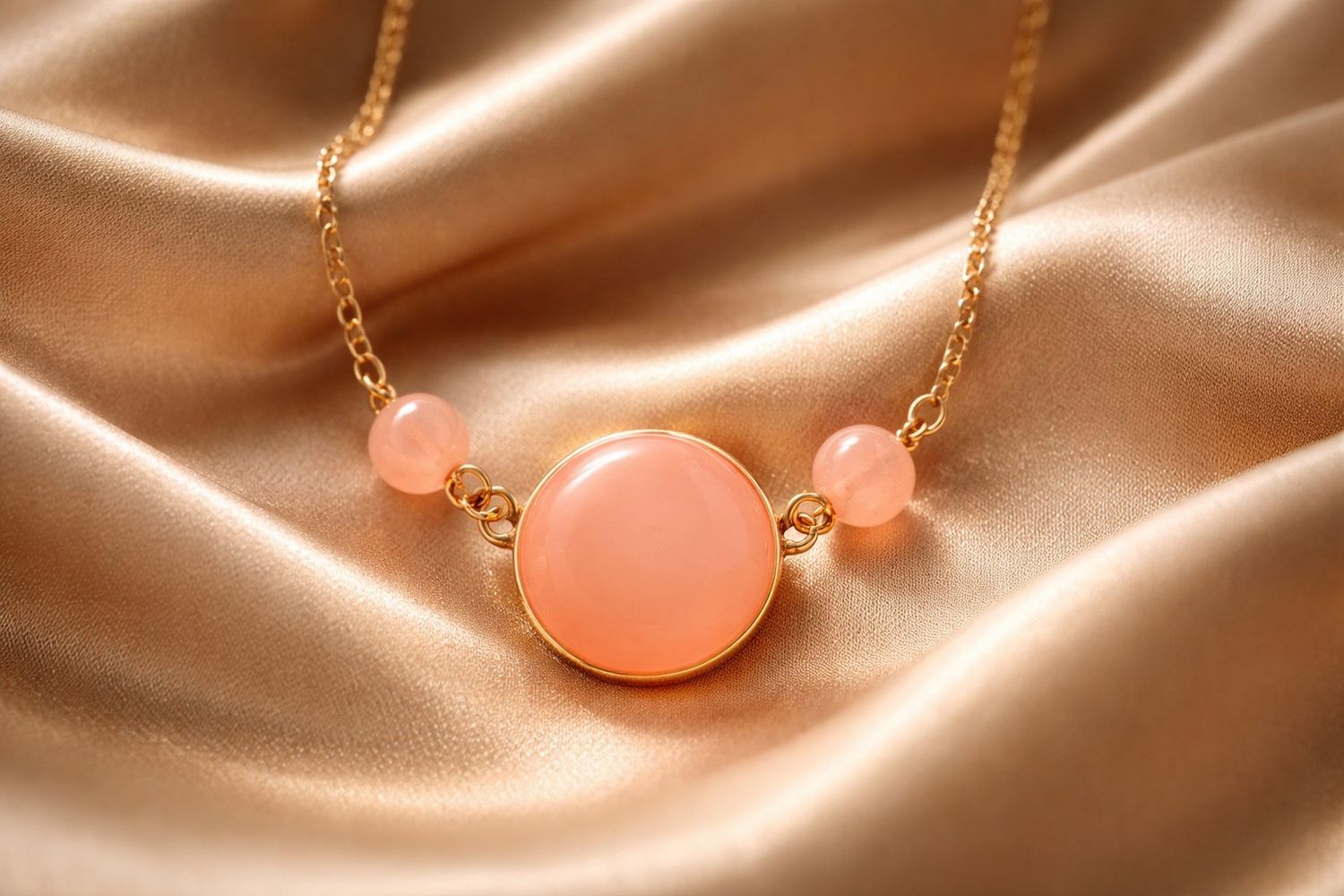 Bracelet 'Lueur saumon'