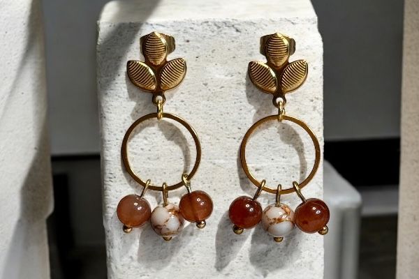 Boucles d’oreilles ‘Bulles d'automne’
