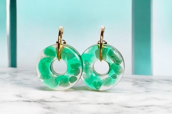 Boucles d’oreilles ‘Donut végétal’