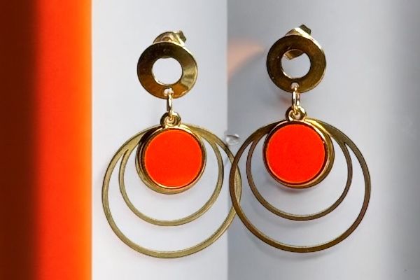 Boucles d’oreilles ‘Cercles hypnotiques’