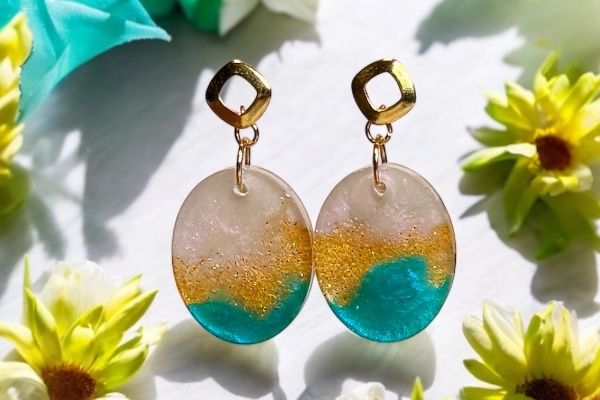 Boucles d’oreilles ‘Écrin de couleurs’