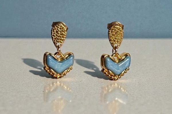 Boucles d’oreilles ‘Dans un sens ’