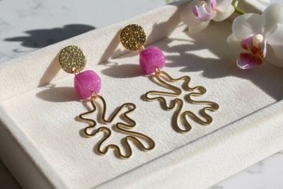 Boucles d’oreilles ‘Encre sympathique’