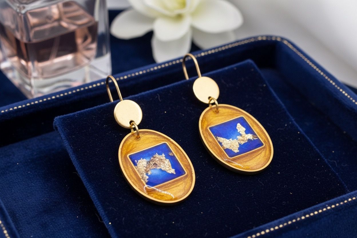 Boucles d’oreilles ‘Rêverie dorée’