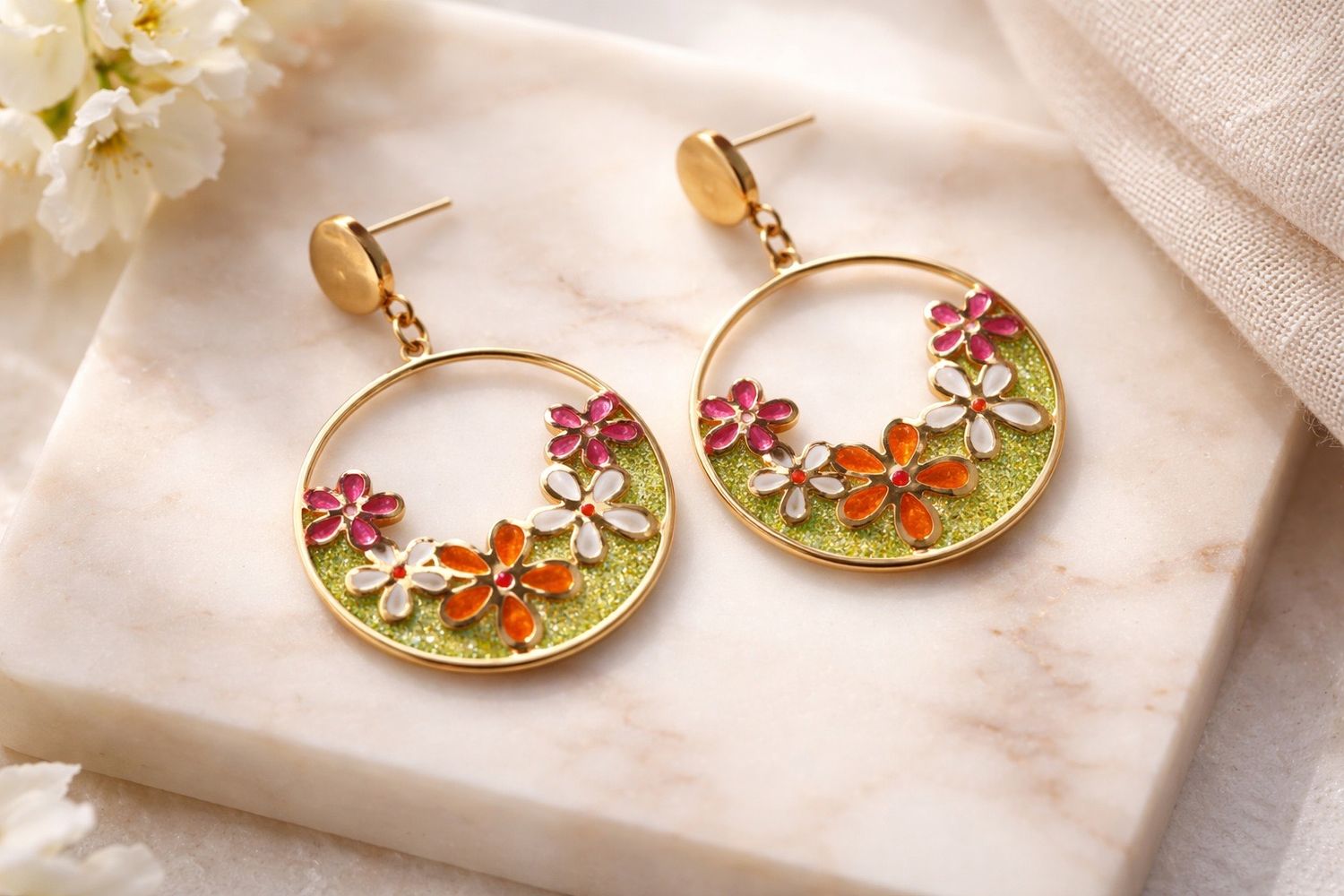 Boucles d’oreilles ‘Belles des champs’