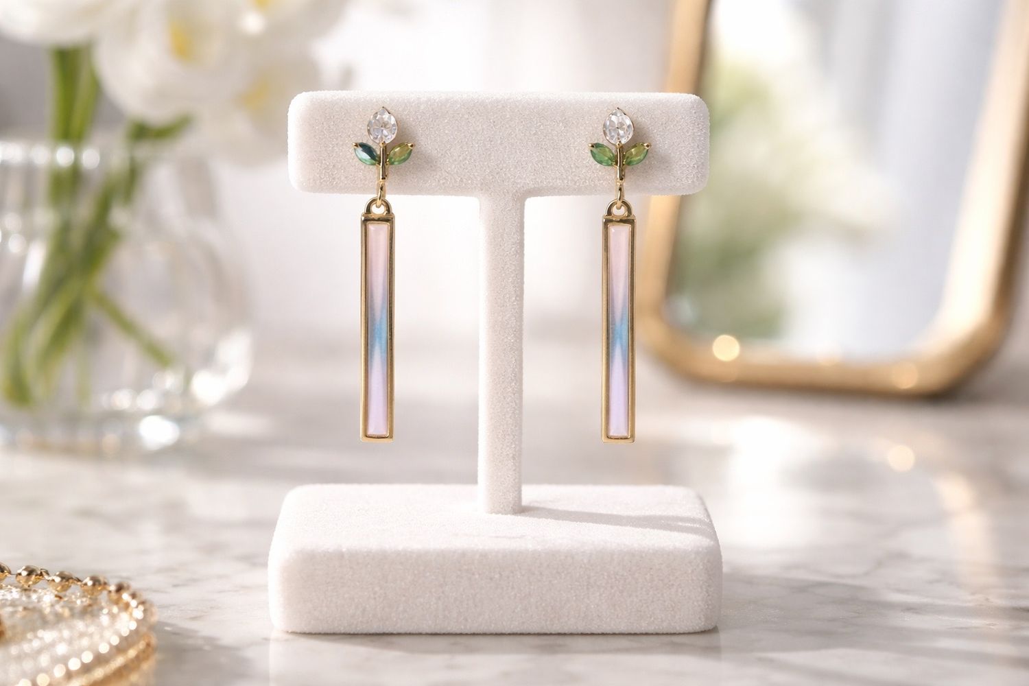 Boucles d’oreilles ‘Longueur lilas’