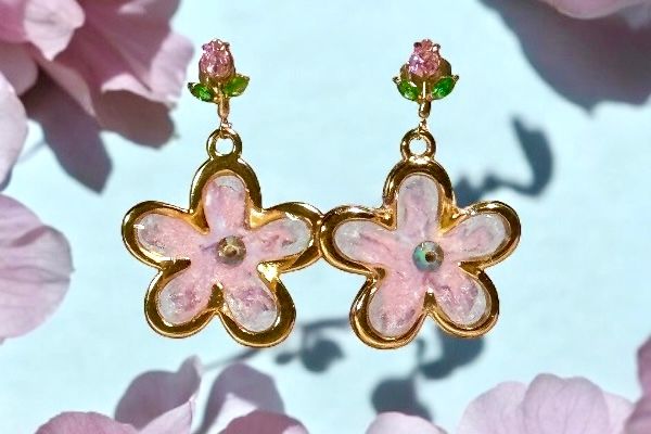 Boucles d’oreilles ‘Toucher floral’