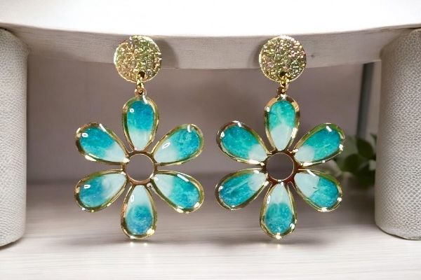 Boucles d’oreilles ‘Bouquet minimaliste’