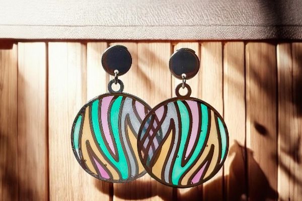 Boucles d'oreilles 'Ondes libres'