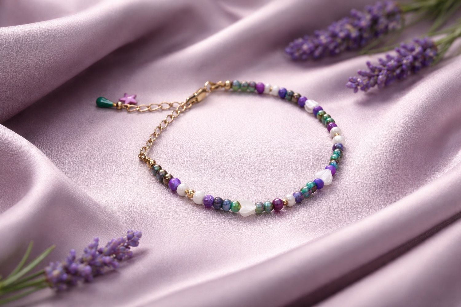 Bracelet 'Brume de lavande'