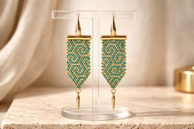 Boucles d'oreilles 'Spirale solaire'