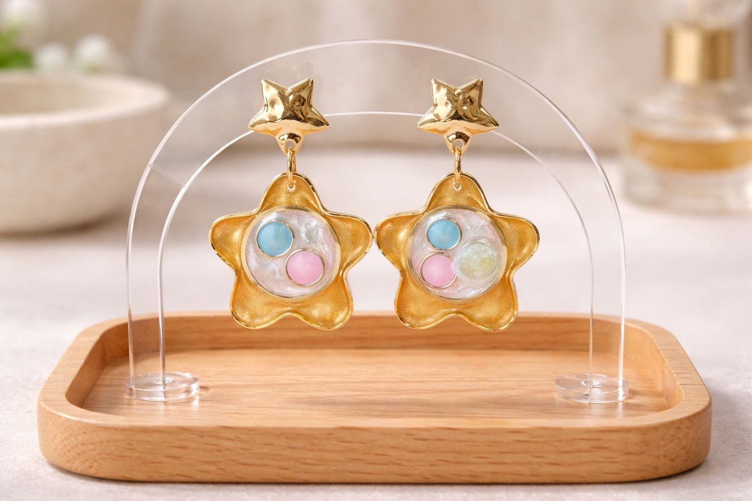 Boucles d'oreilles 'Rêve étoilé'