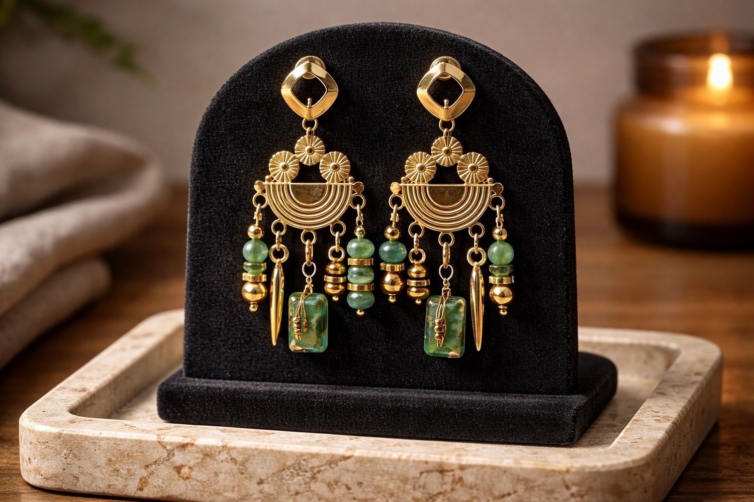 Boucles d'oreilles 'Éclat Bohème'