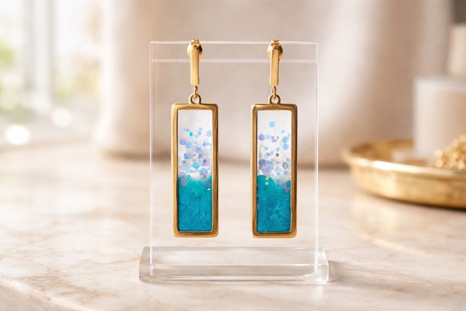 Boucles d'oreilles 'Pluie scintillante'