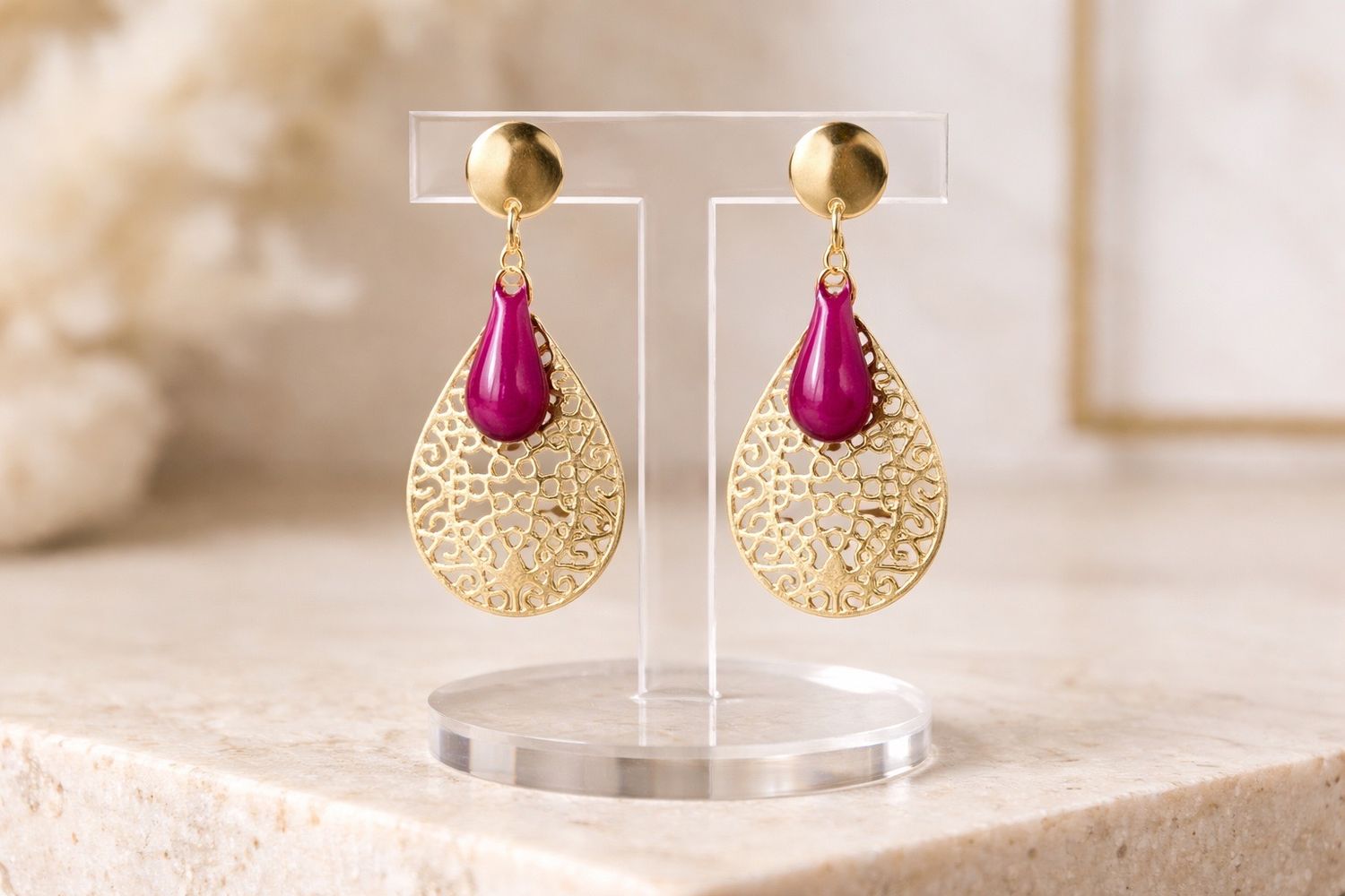 Boucles d'oreilles 'Accord profond'