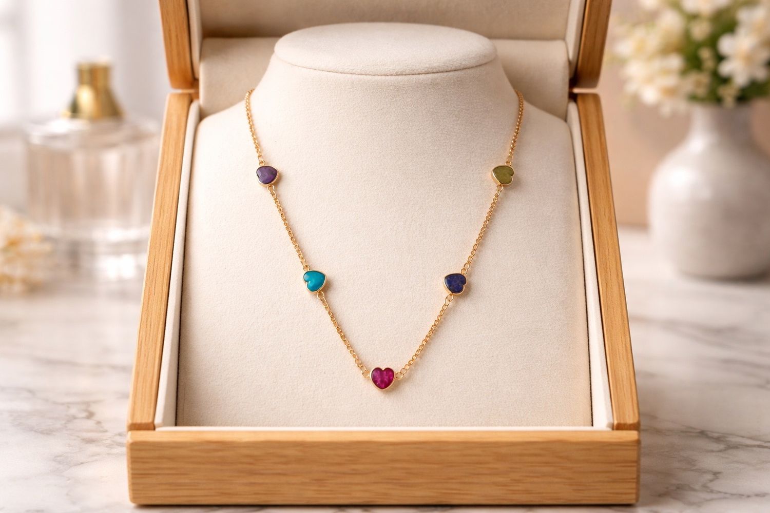 Collier ‘Coeurs nomades'