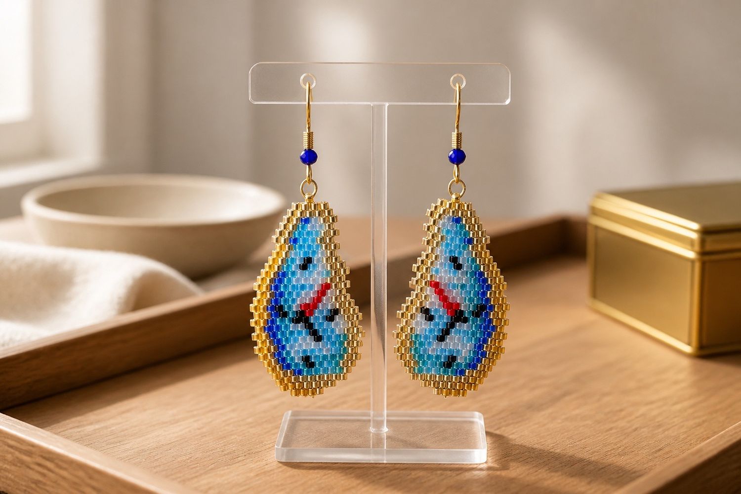 Boucles d'oreilles 'Temps suspendu'