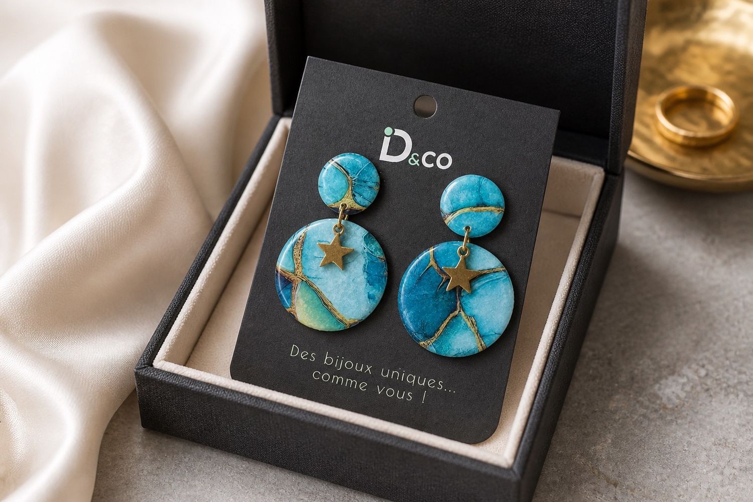 Boucles d'oreilles 'Eclats d'horizon'
