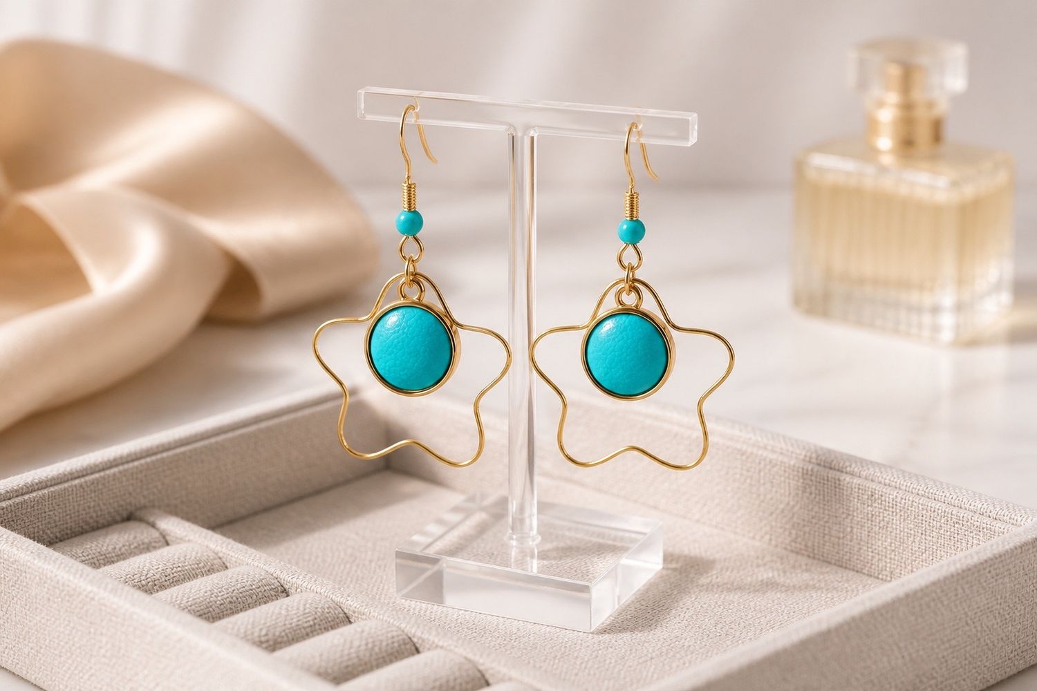 Boucles d'oreilles 'Ciel d'été'