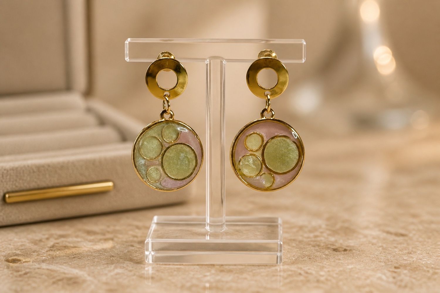 Boucles d'oreilles 'Jardin secret'