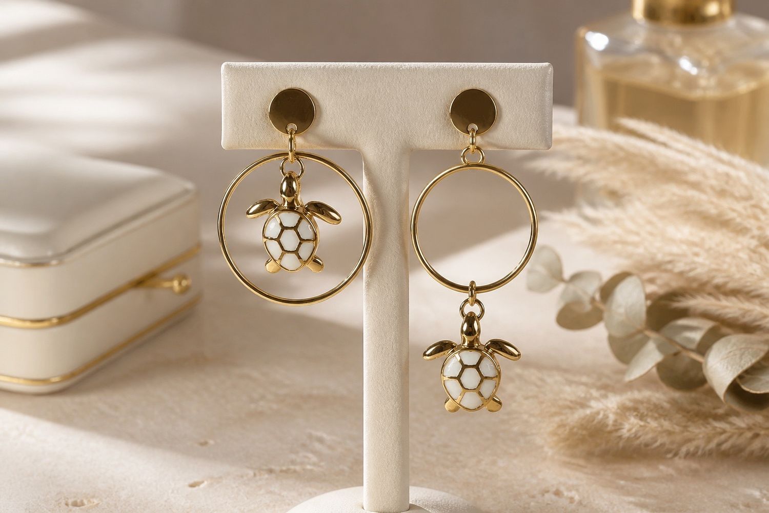 Boucles d'oreilles 'Rivage secret'
