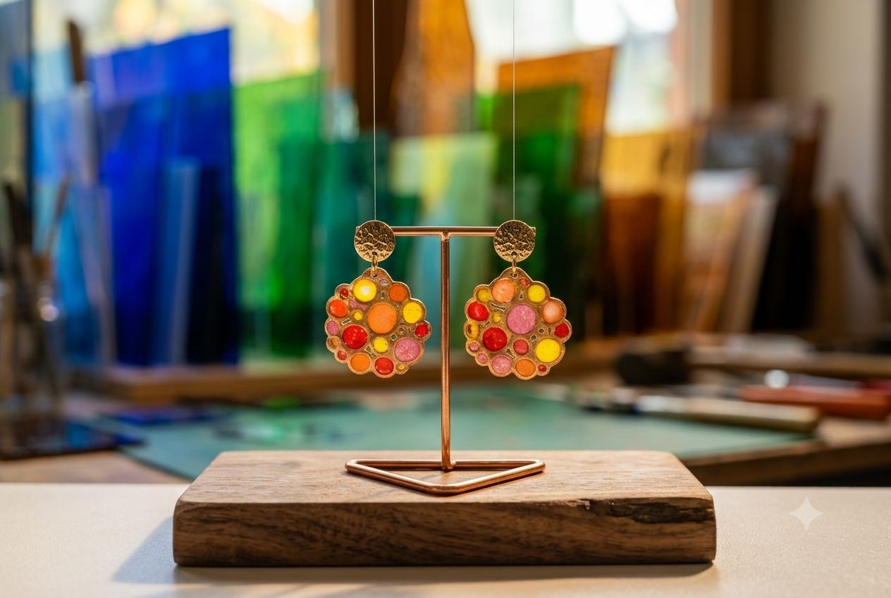 Boucles d'oreilles 'Eclats de vie'