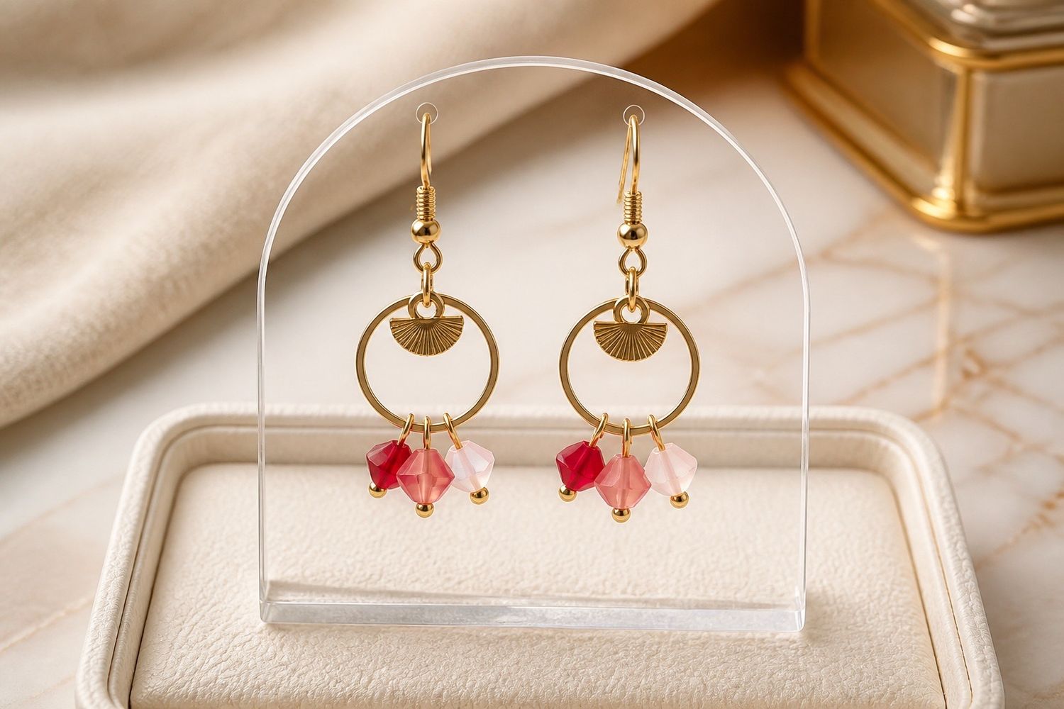 Boucles d'oreilles 'Premier émoi'