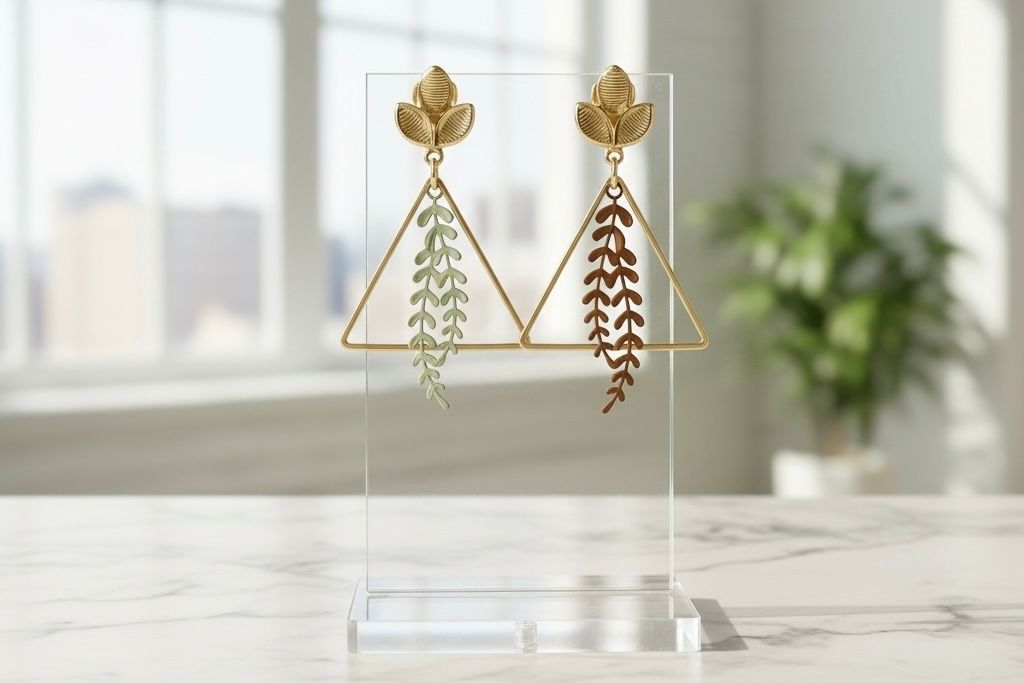 Boucles d'oreilles 'Souffle végétal'