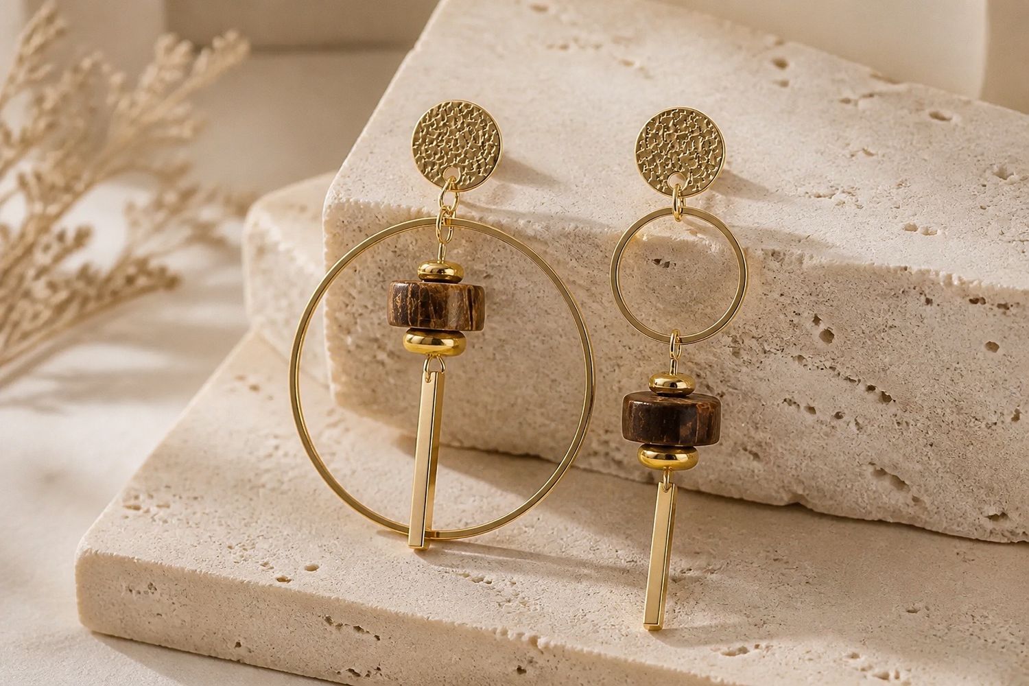 Boucles d'oreilles 'Equilibre libre'