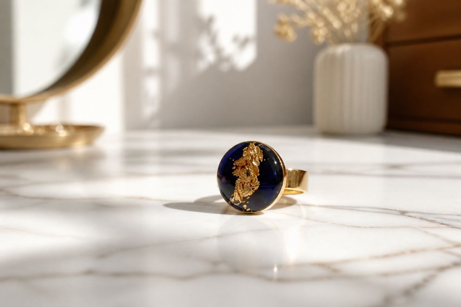 Bague 'Reflet nocturne'