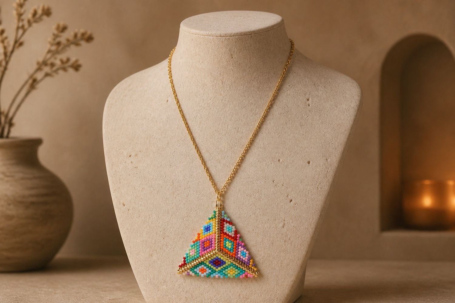 Pendentif 'Prisme vivant'