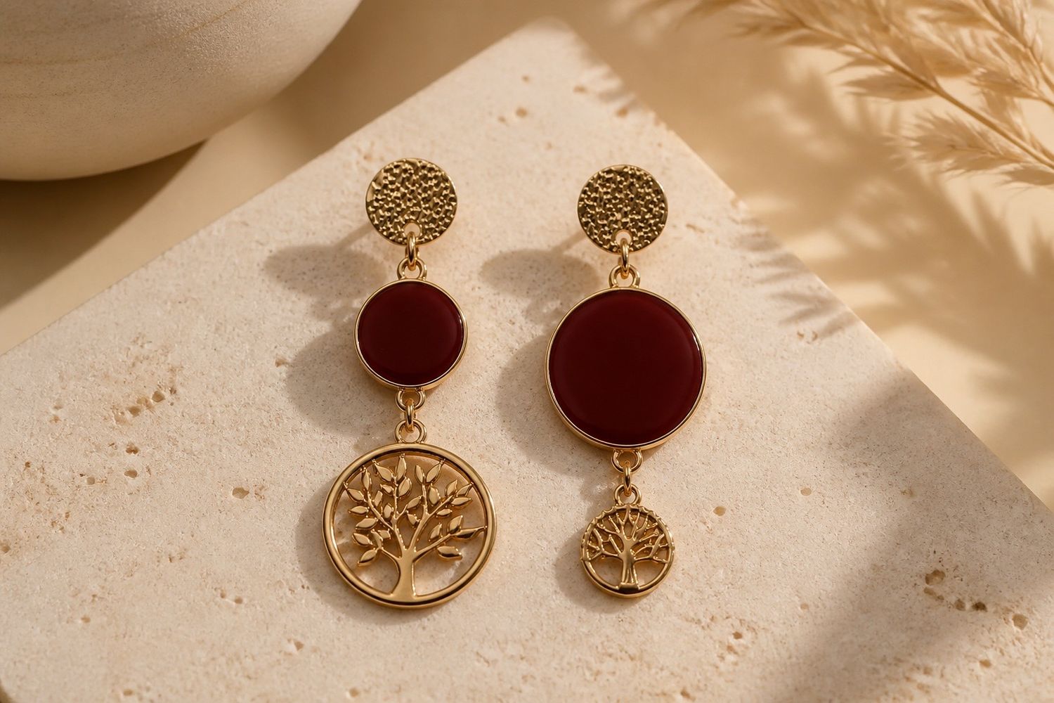 Boucles d'oreilles 'Harmonie singulière'