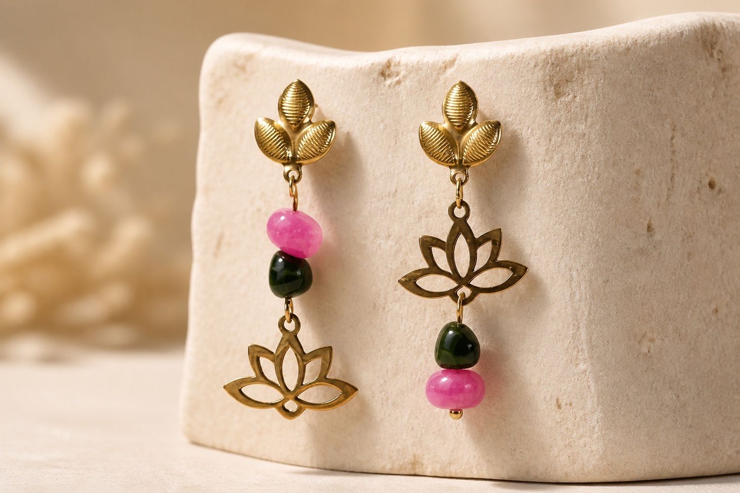 Boucles d'oreilles 'Contraste serein'