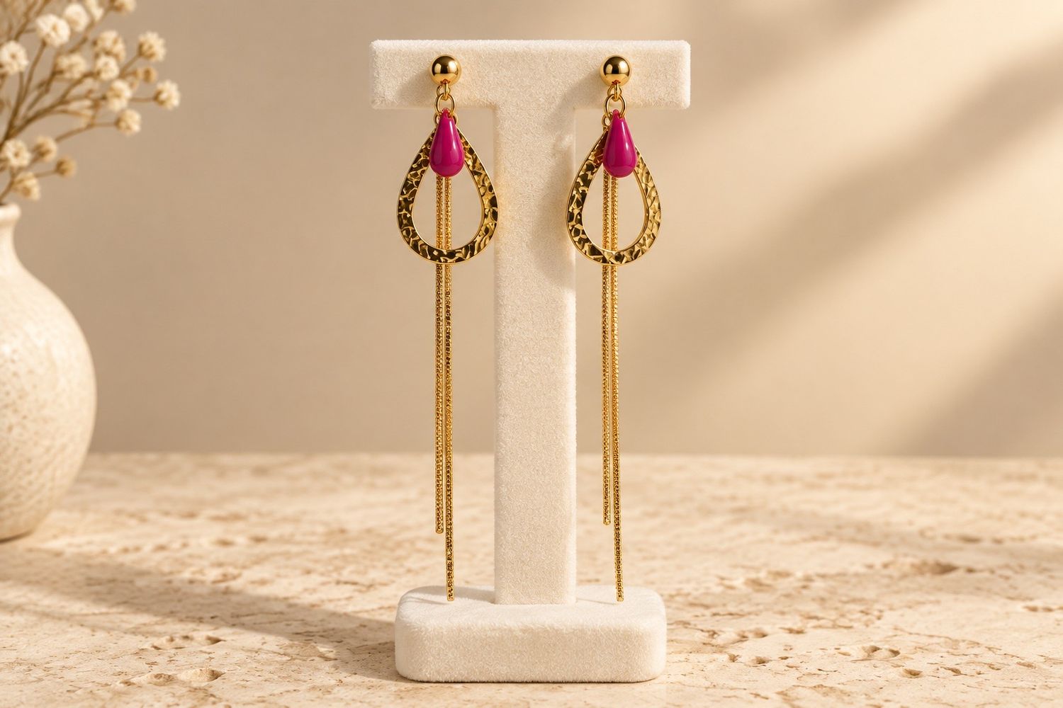 Boucles d'oreilles 'Elan vertical'