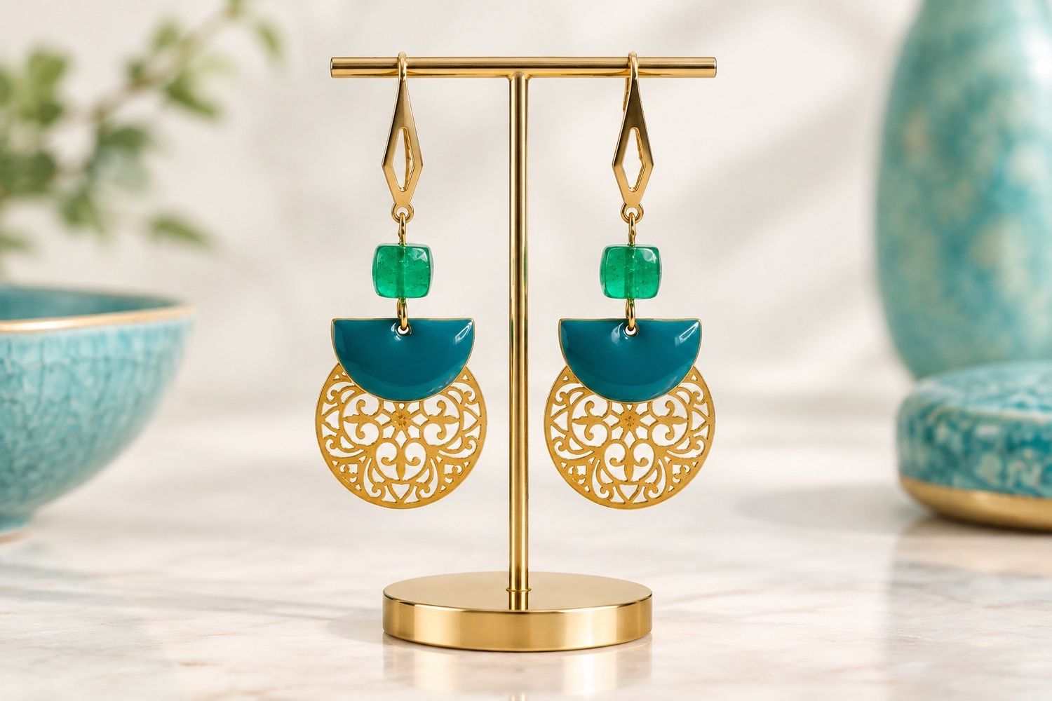 Boucles d'oreilles 'Volutes lointaines'