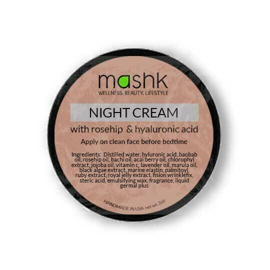 EC Night Cream  W/Rosehip & Hyaluronic Acid