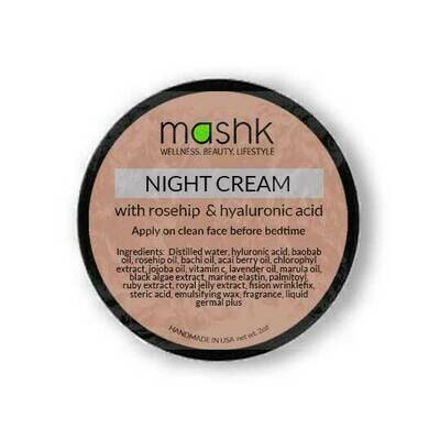 EC Night Cream W/Rosehip & Hyaluronic Acid