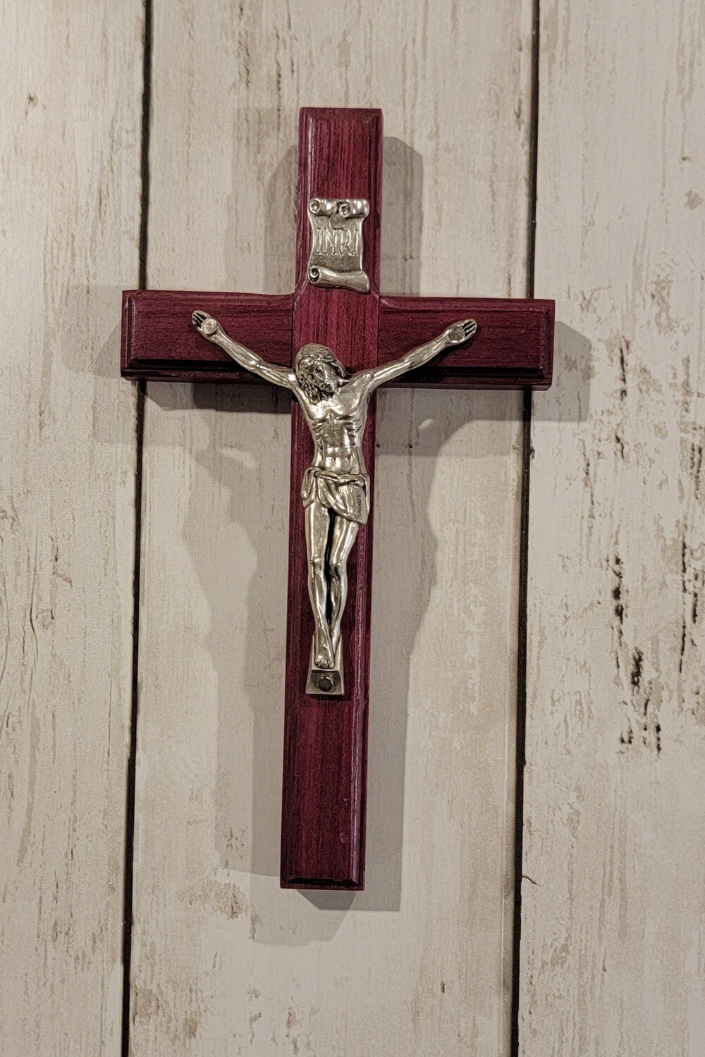 Purpleheart crucifix