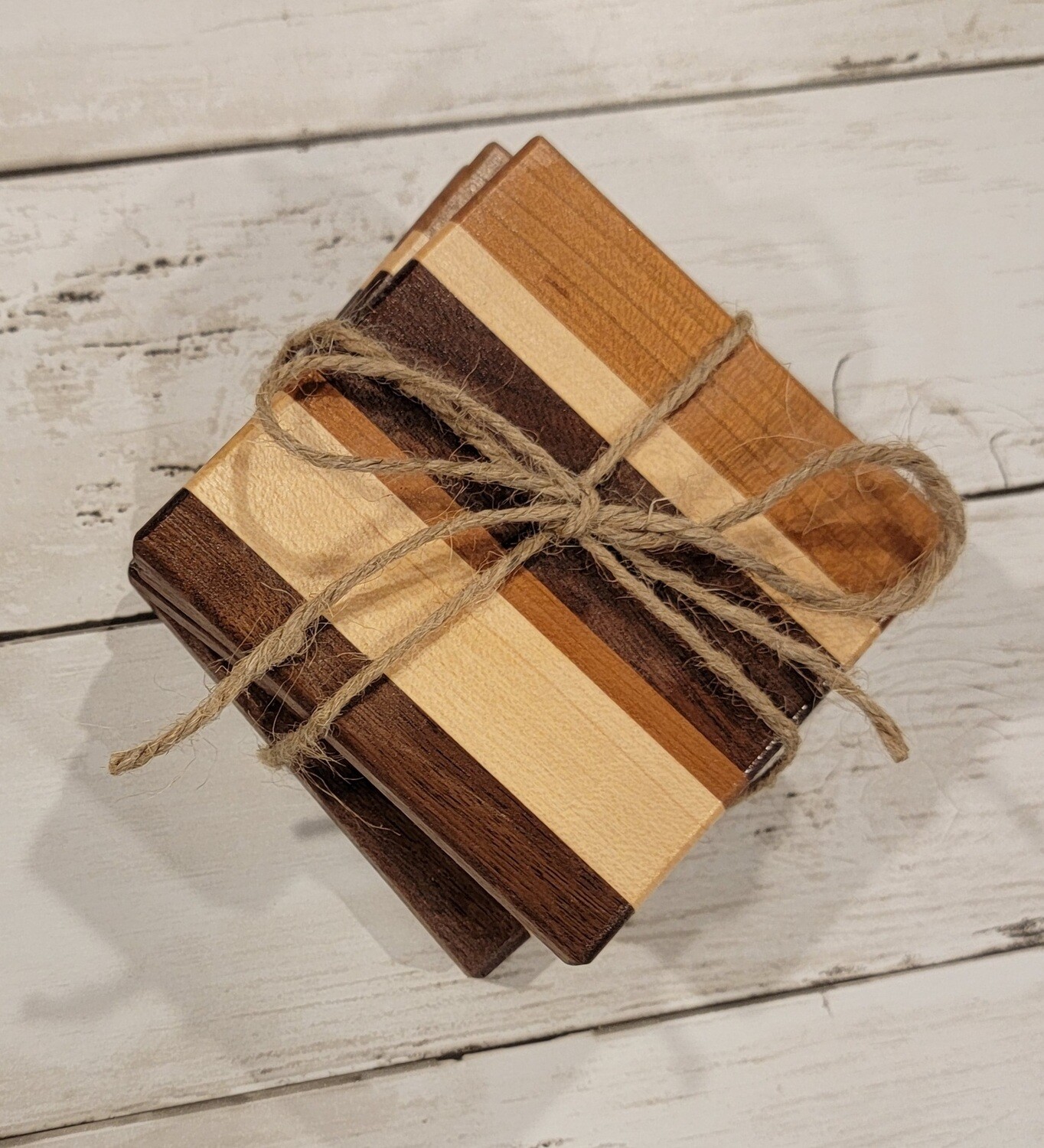 wood coasters set