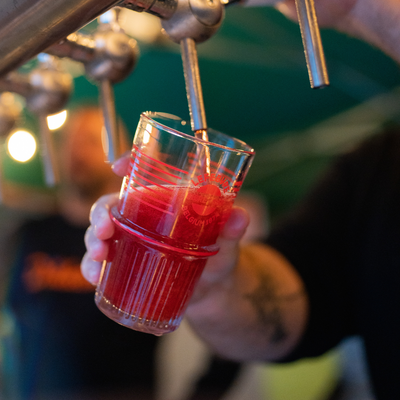 Belgian Kriek glass